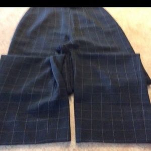 Georgio Armani wide leg wool plaid pants